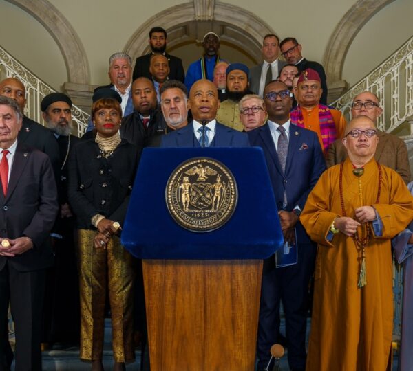NY Mayor Eric Adams Joined Interfaith Leaders