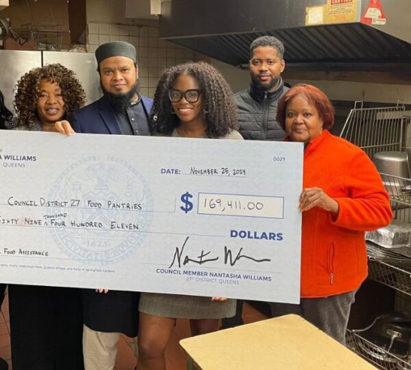 Thanksgiving Gratitude & $165K Funding to Support Local Food Pantries in Southeast Queens