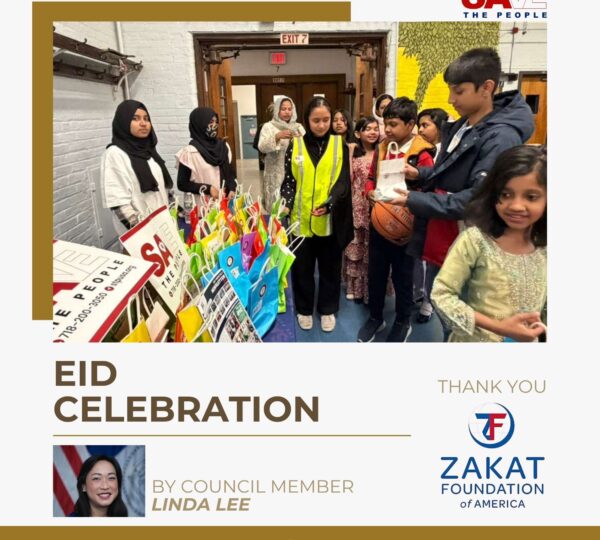 Save the People was honored to attend Council Member Linda Lee’s Eid Al-Fitr Celebration